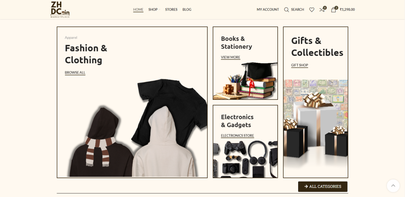 Zakir Husain Delhi College Marketplace ZHDC Marketplace Vendor Dashboard